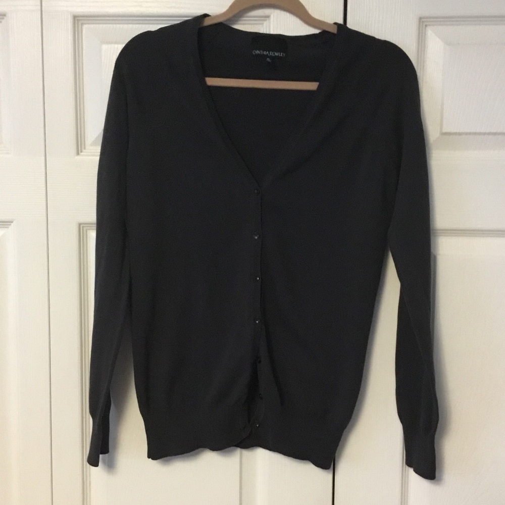 Cynthia Rowley Dark Gray Cardigan